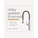 Ver imagem 7 de Torneira para Cozinha Gourmet Luxo Bélgica Giratória Multifuncional Metal Goldenx