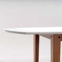 Ver mais imagens de Mesa Oval 8 Lugares 2,0m Tampo Vidro e MDF Tiê CabeCasa MadeiraOriginals Marrom