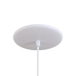 Pendente Gota Teat Luminária Lustre Alumínio Branco Textura C/ Laranja - T&T Iluminação - 2