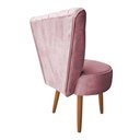 Ver imagem 6 de Poltrona Decorativa Royal Capitone de Luxo Slk Decor Rosa Claro