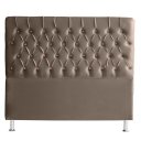 Ver imagem 1 de Cabeceira de Cama Box Bella Queen 160 Cm Suede Botão Cristal Capuccino Eli Móveis e Decoração
