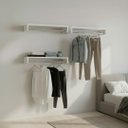 Ver imagem 6 de Kit 3 Cabideiros de Parede Suspenso Arara Organizador de Roupas