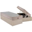 Ver imagem 1 de Cama Box Baú Solteiro: Colchão Molas Ortobom Superpocket Fort Airtech Spring + Base Crc Suede