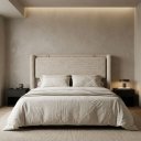 Ver imagem 3 de Cabeceira King Estofada para Cama Box 2,23m Boucle Design Moderno Elegante