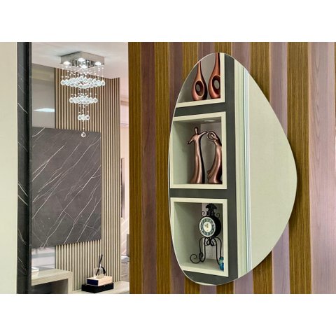 Espelho Orgânico Lapidado com Led 45x70:branco Frio/fonte