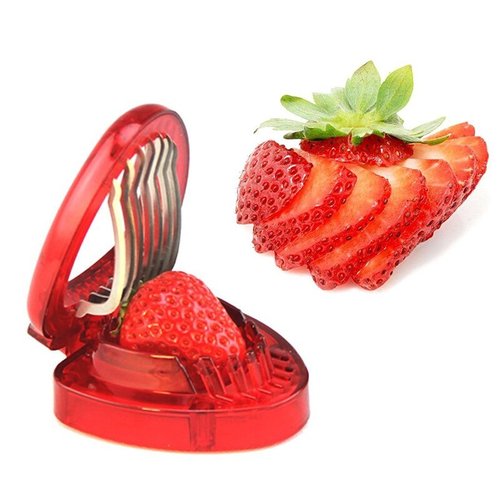 Cortador De Plástico Para Decoração De Bolo WALFOS, 1 Peça De Cortador De Salada Morango | MadeiraMadeira