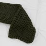 Manta Peseira de Maxi Tricot King 0,70x2,50m, Cor Musgo - Magma Cotton - 4