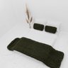 Manta Peseira de Maxi Tricot King 0,70x2,50m, Cor Musgo - Magma Cotton - 2