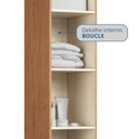 Ver imagem 5 de Guarda-Roupa Modulado 1 Porta Infinity Marrom/Cedro/Duna Line