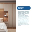 Ver mais imagens de Guarda-Roupa Modulado 1 Porta Infinity Marrom/Cedro/Duna Line