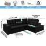 Sofá de Canto Montreal Retrátil, Reclinável, 4 Lugares 2,70x2,10 Metros, Chaise Fixo, Pillow Top, Pr - 4