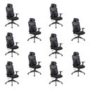 Ver imagem 2 de Kit com 10 Cadeiras Office Presidente Ajustavel e Ergonomica com Nr 17 Everest