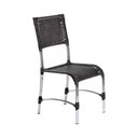 Ver imagem 1 de Cadeira Alumínio Área Externa Varanda Jardim Fibra Sintética - Tabaco