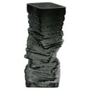 Ver imagem 1 de Vaso Decorativo Enfeite Planta Pedra Vidro 24x10x10cm Fume
