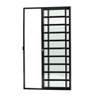 Porta de Correr com Travessas 2 Folhas Super Vidro Liso 210cm X 120cm Brimak - 1