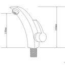 Ver imagem 2 de Torneira para Banheiro Prizi Shark Misturador Monocomando Ro