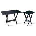 Ver imagem 6 de Jogo De Mesa 1,10x70 Com 4 Cadeiras E Mesa Aparador Preto