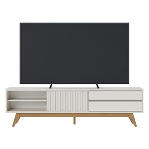 Rack Bancada Veneza Off White Matte para Tv até 75” - Colibri