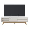 Rack Bancada Veneza Off White Matte para Tv até 75” - Colibri - 1