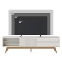 Ver imagem 5 de Rack Bancada Veneza Off White Matte para Tv até 75” - Colibri