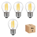 Ver imagem 2 de Kit 4 Lâmpada Filamento Led G45 4w 2700k Branco Neutro