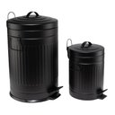 Ver imagem 1 de Ki Lixeira Retrô com Pedal Preta Mollie 5 Litros + 20 Litros