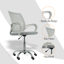 Ver imagem 7 de Kit 3 Cadeiras de Escritório Secretaria Diretor Roma Ergonômica - Branca