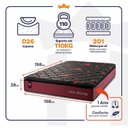 Ver imagem 4 de Colchão Queen King House c/ Molas Ensacadas Toronto 158x198x28 Vermelho