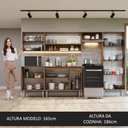 Ver imagem 6 de Armário de Cozinha Completa 293cm Rustic/Preto Emilly Madesa 10