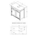 Ver imagem 3 de Gabinete Banheiro com Tampo 2 Pt 2 Gv 85 Cm Bn04 Branco Dtall