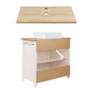 Ver imagem 6 de Gabinete Banheiro com Tampo 2 Pt 2 Gv 85 Cm Bn04 Branco Dtall