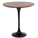 Ver imagem 1 de Mesa Lateral Tulipa Saarinen Redonda 51 Cm - Imbuia Base Preta Linn Design Decor Mesa Lateral Saarin