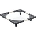Ver mais imagens de Suporte com Rodinhas Ajustavel para Geladeira Fogao Maquina de Lavar Eletromestico Base Antiderrapan