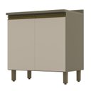 Ver imagem 1 de Balcão 2 Portas 80cm com Tampo Cooktop Connect Duna/Cristal - Móveis Henn
