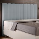 Ver imagem 2 de Cabeceira Cama Box Casal King 195 cm Dália W01 Suede Cinza - Lyam Decor