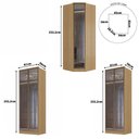 Ver imagem 6 de Guarda Roupa Modulado 5 Portas C/ Reflecta e Led 100% Mdf Cor:olmo