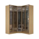 Ver imagem 2 de Guarda Roupa Modulado 5 Portas C/ Reflecta e Led 100% Mdf Cor:olmo