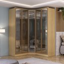 Ver imagem 1 de Guarda Roupa Modulado 5 Portas C/ Reflecta e Led 100% Mdf Cor:olmo