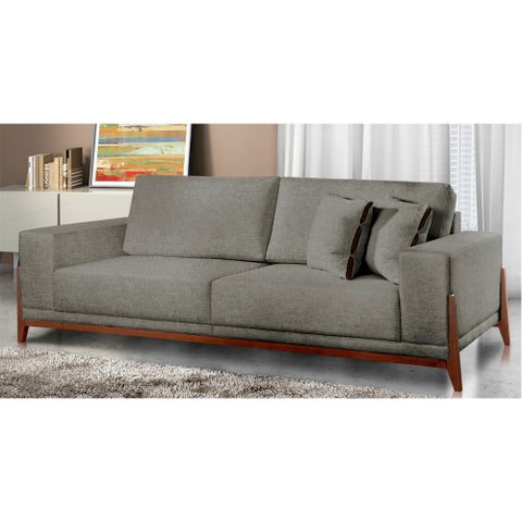 Sofá Fixo Magnus 3 Lugares Luxo 190cm Castellar Móbile