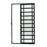 Porta de Correr com Travessas 2 Folhas Super Vidro Liso 210cm X 150cm Brimak - 1