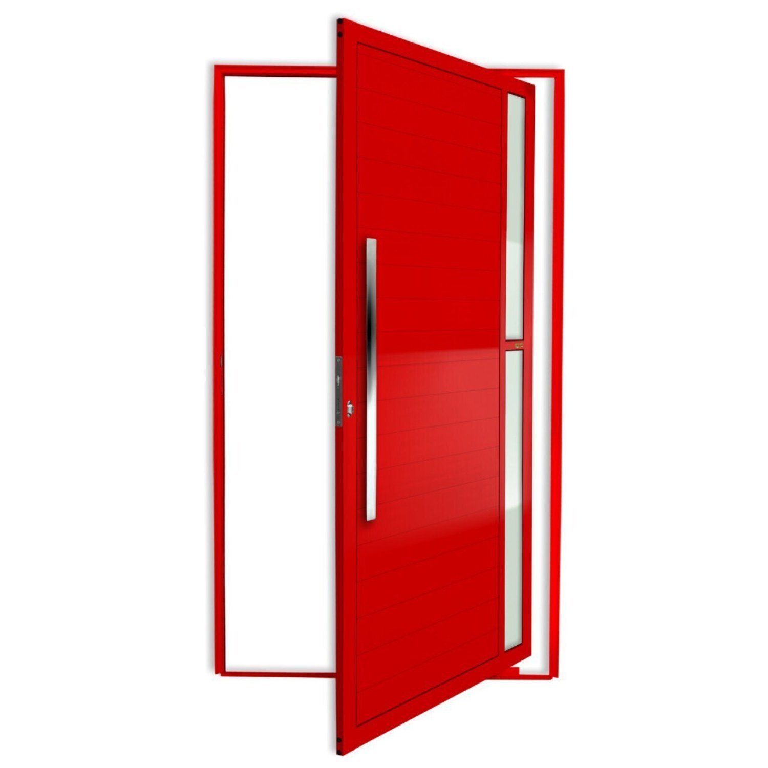 Porta Pivotante Lambril Visione com Puxador Super 210cm x 120cm Brimak - 1