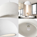 Ver imagem 4 de Lustre Pendente 40cm Luminária Japonesa Wabi-sabi Orgânico Cogumelo Concreto Gimpo Ltj40-branco-a