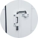 Ver imagem 3 de Porta Camarão Meia Lambril Meia Vidrão Linha 25 Vidro Boreal 210cm x 60cm Brimak Abertura Direita Vermelho