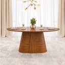 Ver imagem 3 de Mesa de Jantar 6 Lugares Orgânica Tampo Elipse 183cm Degas D05 Freijó - Lyam Decor