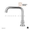 Ver imagem 3 de Torneira para Banheiro Misturador Duplo Comando Jatobá Pingoo.casa - Prata Cromado