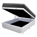 Ver imagem 5 de Cama Box Baú Casal Conforto Sintético Branco + Colchão Casal Conforto Espuma D33 Com EPS 30x138x188