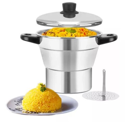 Cuscuzeiro Grande Nº 20 Alumínio Oliveira - Cuscuz Cuscus 20 Grande Familia - Panami