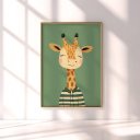 Ver imagem 4 de Quadro Decorativo Infantil Girafa Feliz Animais Safari Quarto Bebê Menino Menina NO1