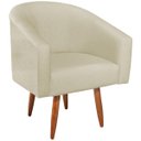 Ver imagem 6 de Poltrona Decorativa Sala de Estar Recepção Luiza Pés Palito Suede - Doce Sonho Móveis POLTRONAS POLT