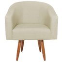 Ver imagem 2 de Poltrona Decorativa Sala de Estar Recepção Luiza Pés Palito Suede - Doce Sonho Móveis POLTRONAS POLT